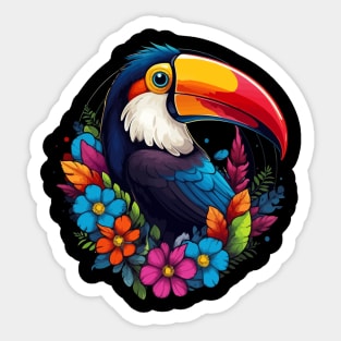 Toucan Smiling Sticker